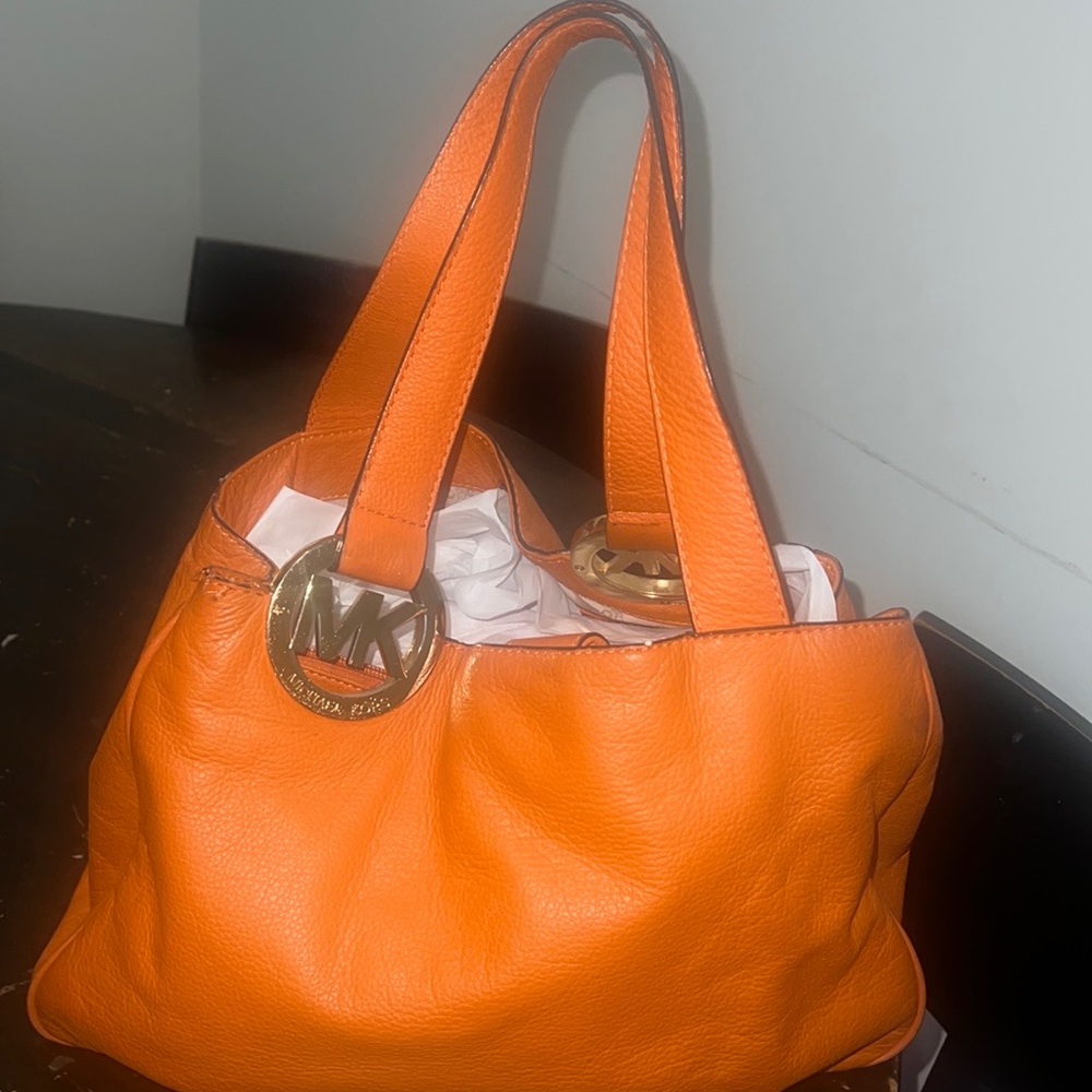 Orange Michael Kors Bag